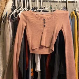 Blush Pink AMERICAN EAGLE SIZE SMALL LONG SLEEVE